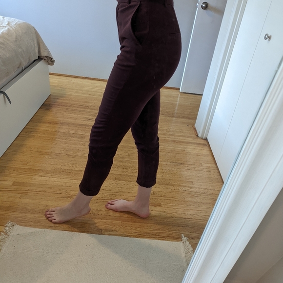 Frank and Oak Burgundy Trousers - Picture 5 of 8